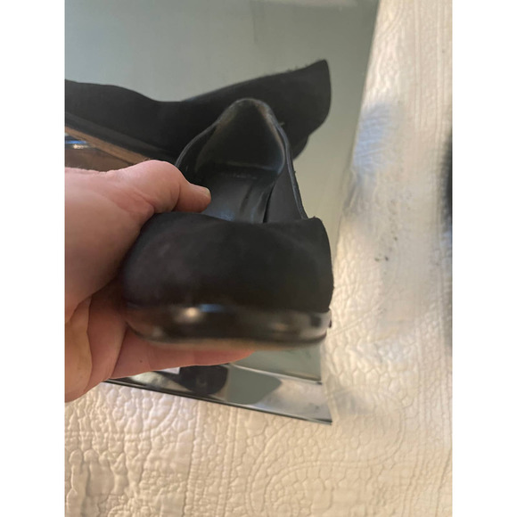 Stuart Weitzman Classic Platform Black Suede Pumps Heels Shoes. EUC. Size 8 - Picture 5 of 6